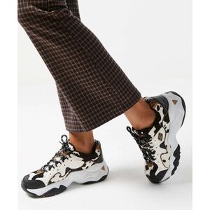 SKECHERS D'Lites 3.0Rodeo Stars Lace Up Shoes-Animal Print